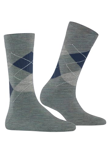 Burlington Socken Melange Marylebone in Pigeon blu