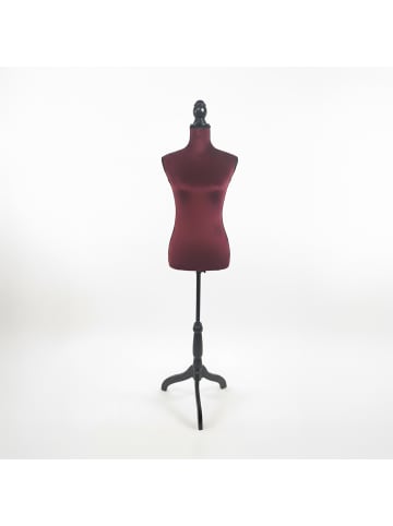 relaxdays Schneiderpuppe in Bordeaux/ Schwarz