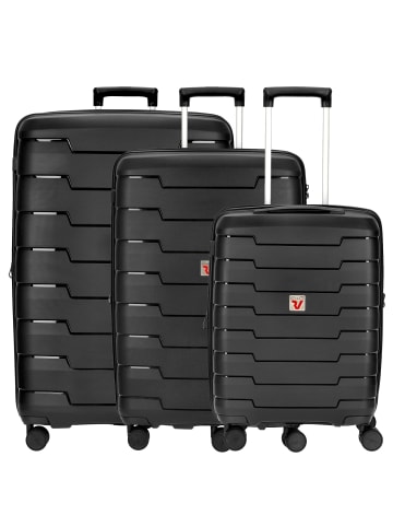 Roncato Skyline - 4-Rollen-Trolley-Set 3tlg. in nero