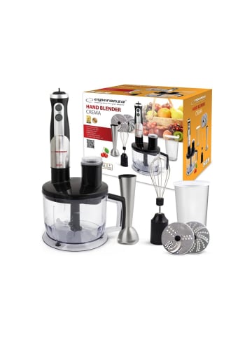 Esperanza Handmixer Creme mit Edelstahl Rührbesen