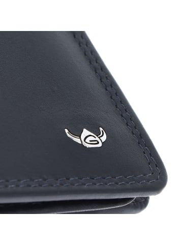 Golden Head Polo Geldbörse RFID Schutz Leder 12.5 cm marineblau