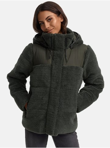 Marikoo Kapuzenplüschjacke Kaguraa 16 in Olive
