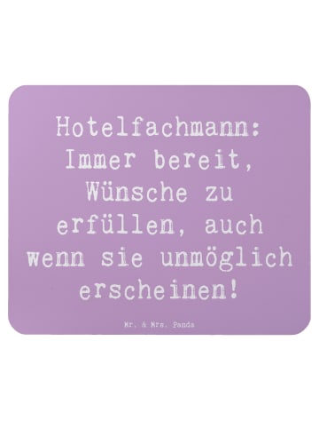Mr. & Mrs. Panda Mauspad Spruch Hotelfachmann Zauber mit Spruch in Lavendeltraum