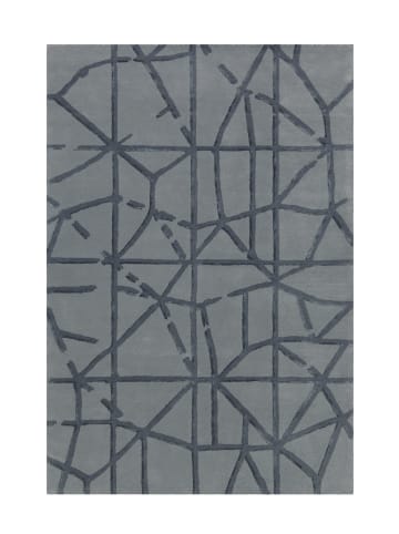 Arte Espina Wohnzimmer Teppich – Kurzflorteppich Satin 8063 in grau - rechteckig
