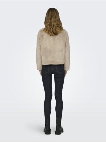 ONLY Fleecejacke für Damen in beige