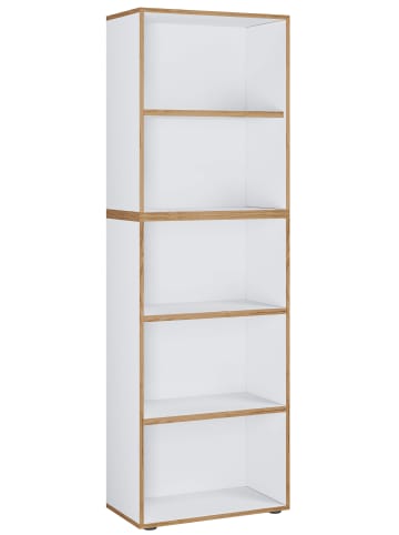 VCM  Holz Büro Regal Bücher Ordner Salia 5fach B. 60 cm in Weiß