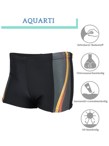 Aquarti Schwimmhose in orange/schwarz