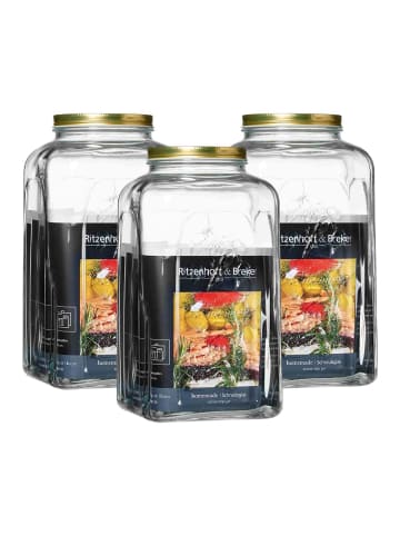 Ritzenhoff & Breker 3er Set Einmachgläser Homemade 5 l in transparent