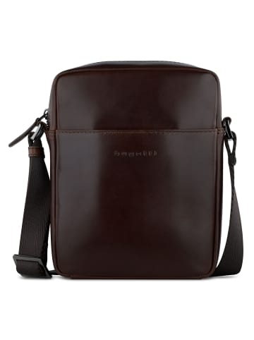 Bugatti Romano Mini Bag Umhängetasche Leder 17 cm braun