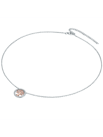 Rafaela Donata Halskette Lebensbaum aus Sterling Silber mit Zirkonia in silber
