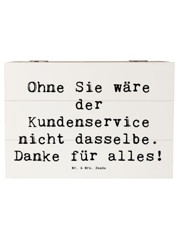 Mr. & Mrs. Panda Aufbewahrungsbox Spruch Kundendienstmitarbeiter... in Weiß