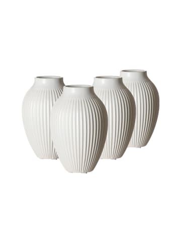 Ritzenhoff & Breker 4er Set Vasen Alsta 15 cm in Weiß
