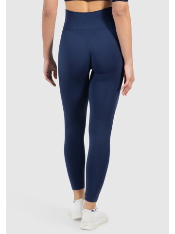 SMILODOX Leggings Alira Scrunch in Marineblau