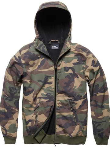 Vintage Industries Softshelljacke in Camouflage