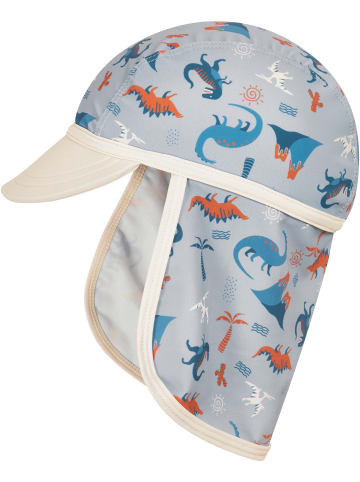 Playshoes UV-Schutz Mütze Dino allover in blau