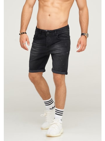 behype Jeans-Shorts MALAY in Black