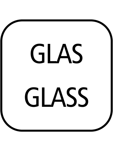 APS 2er Set Windlichter "ELEMENT" in Grau/Transparent Ø 6 cm, H: 8 cm