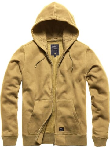 Vintage Industries Sweatjacke in Beige