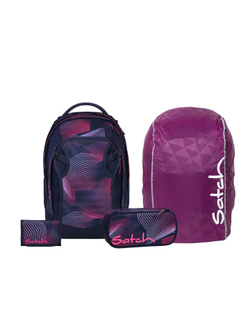 Satch Schulrucksack-Set MATCH PLUS "Seismic Pink" 4-tlg. in Pink