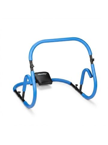 relaxdays Bauchtrainer in Blau/ Schwarz - (B)71 x (H)66 x (T)71 cm