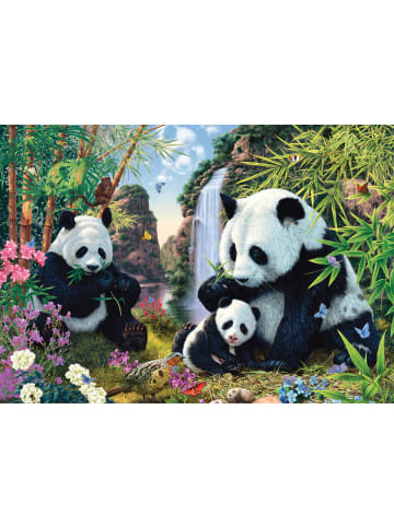 Schmidt Spiele Pandafamilie am Wasserfall | Puzzle Standard 500 Teile