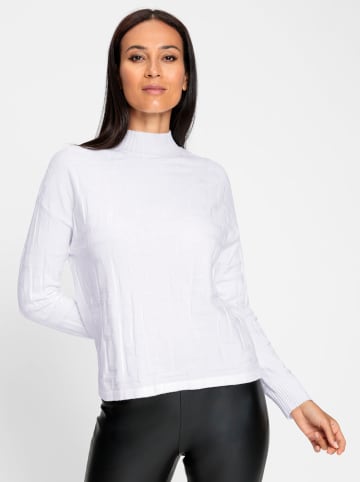 Heine Jacquard-Pullover in ecru