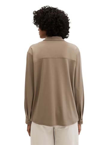 Marc O'Polo Jersey-Bluse loose in Chalky Brown