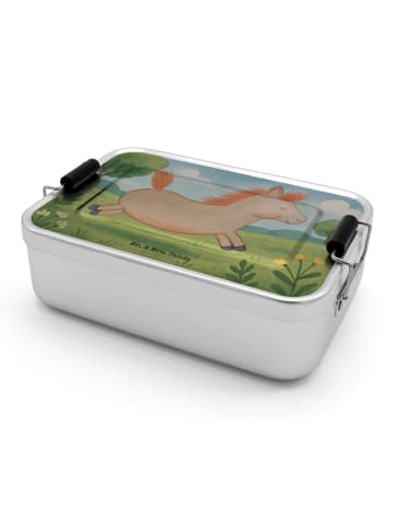 Mr. & Mrs. Panda Bento Box Pferd Springen Design ohne Spruch in Weiß
