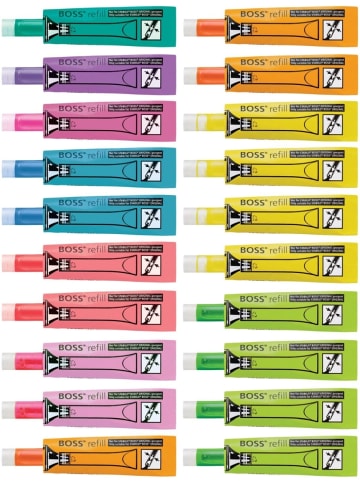 STABILO Nachfüllsystem Boss Original refill Original 3 ml sortiert Packung mit 20 Stück