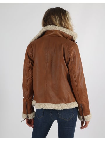 miracle of denim Lederjacke in Cognac