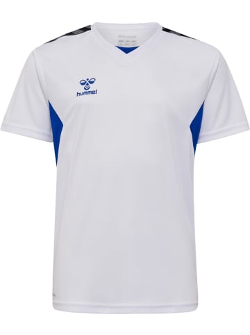 Hummel Kinder Sportshirt "Hmlauthentic Pl Jersey S/S Kids" in Weiß