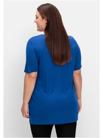 sheego Longshirt in royalblau