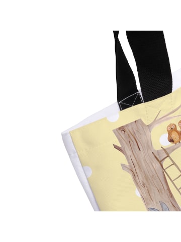 Mr. & Mrs. Panda Strandtasche Waldtiere Picknick ohne Spruch in Gelb Pastell