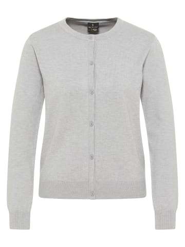 DreiMaster Damen Strickjacke in Grau Melange