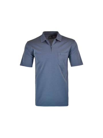 Ragman Poloshirt kurzarm in blau