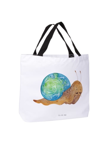 Mr. & Mrs. Panda Tote Bag Schnecke Sir ohne Spruch in Weiß