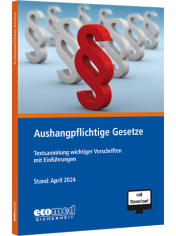 Ecomed Buch - Aushangpflichtige Gesetze, m. 1 Buch, m. 1 Online-Zugang