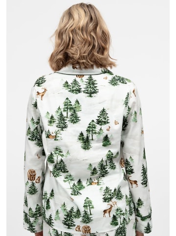 Cyberjammies Fern Pyjama Top Loungewear in weiß