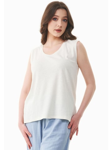 Organication Top "WOR17215" in Cremeweiß