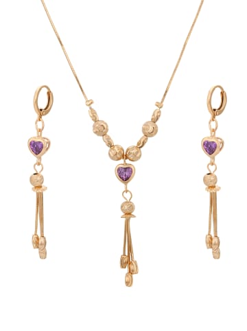 faina Women Jewelry Set in Rose Gold Lilac