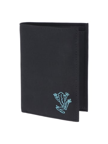 oxmox New Cryptan Geldbörse RFID Schutz 10 cm in schwarz-frog 2.0 cyan