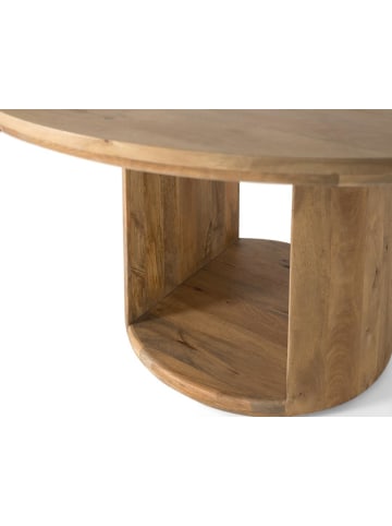 Giner y Colomer Tisch aus Mangoholz mit runder Platte 150 cm Durchmesser in Brown