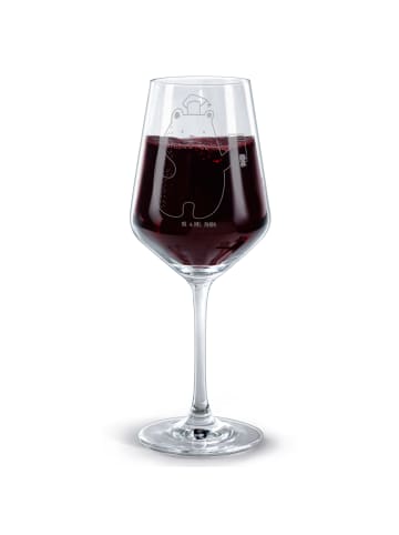 Mr. & Mrs. Panda weinglas graviert Bär Prüfung ohne Spruch in Transparent