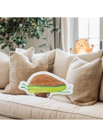 Mr. & Mrs. Panda Zierkissen Avocado Yoga ohne Spruch in Weiß