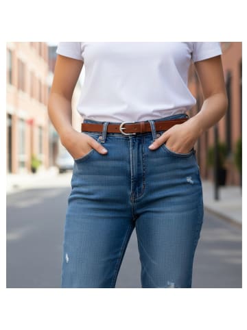 FRONHOFER Ledergürtel in Schwarz