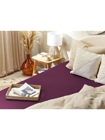 Beliani Bettlaken JANBU in Rot - (W) 180 x (H) 30 x (L) 200 cm
