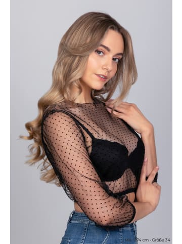 Edelnice Dirndlbluse Martha Schwarz in schwarz