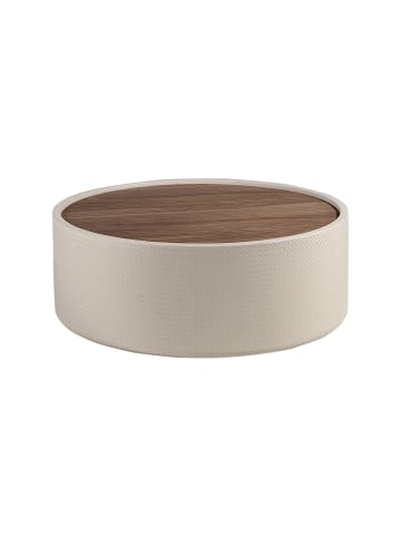 Angel Cerdá Couchtisch 2164 in Sand / Walnuss – (B)80 x (H)28 x (T)80 cm