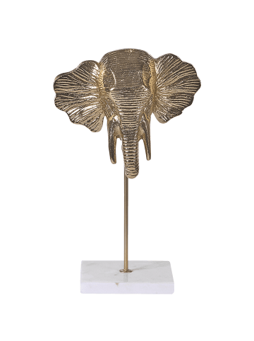 Beliani Dekofigur KASO in Gold - (W) 17 x (H) 33 x (L) 12 cm