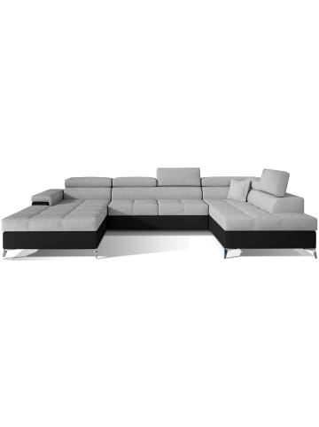 MF Design Eduard Recamiere Rechts in Grau -  (L) 205 x (B) 337 x (H) 88 cm